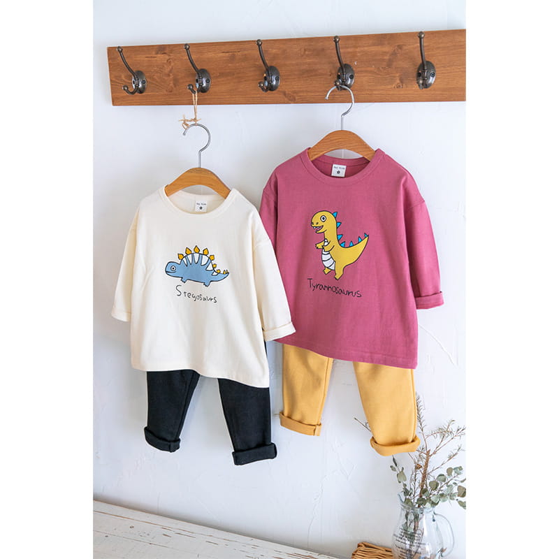 Raykids - Korean Children Fashion - #magicofchildhood - Three Dino Lounge Top Bottom Set - 2