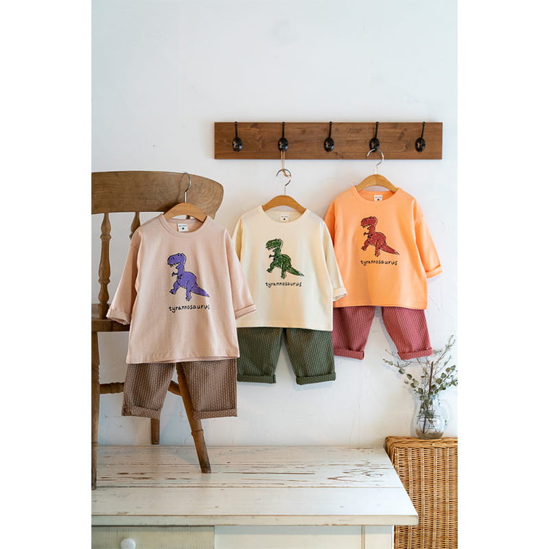 Raykids - Korean Children Fashion - #minifashionista - Color Dino Tee - 2