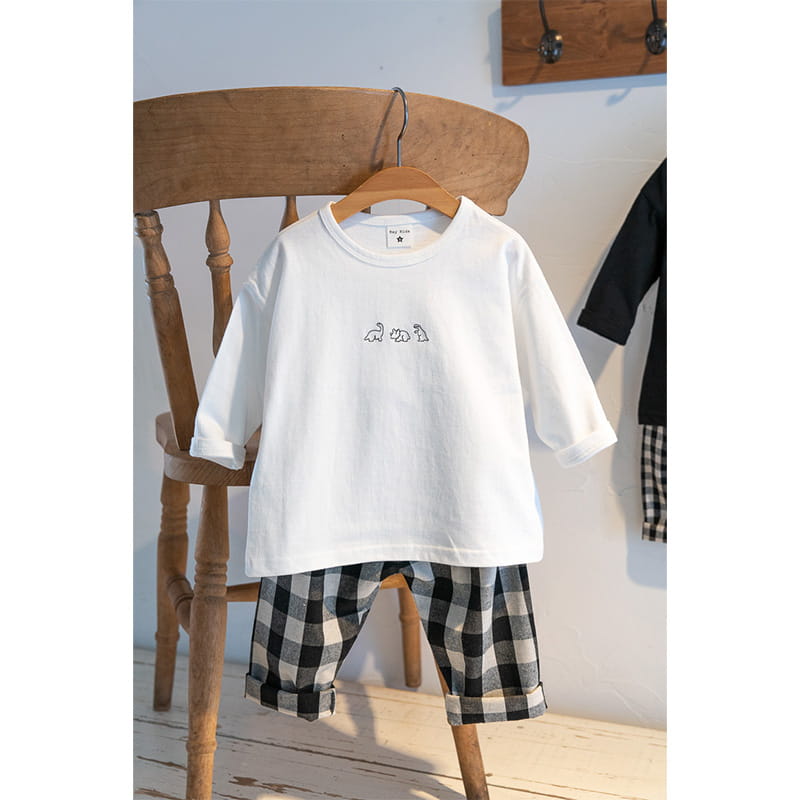 Raykids - Korean Children Fashion - #stylishchildhood - Big Check Pang Pants - 2