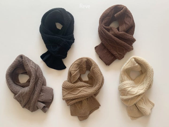 Reve Kid - Korean Children Fashion - #kidsshorts - Cable Knit Muffler