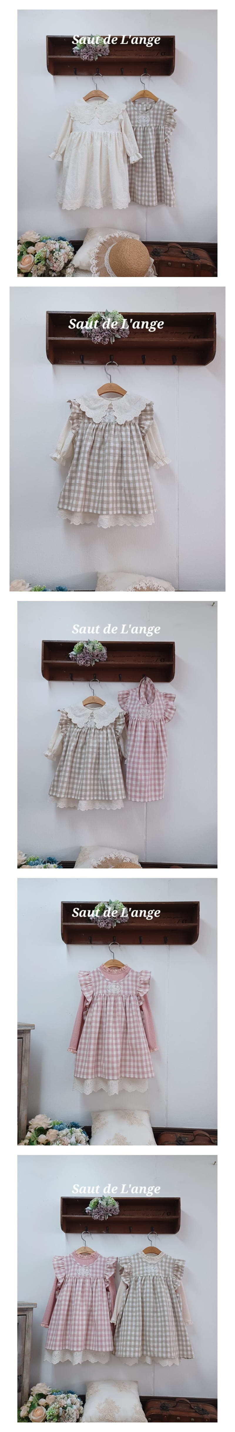 Sautdelange - Korean Children Fashion - #prettylittlegirls - Uni Check One-piece