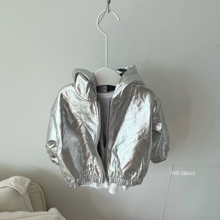 The Grace - Korean Children Fashion - #Kfashion4kids - Shiny Hoody Jacket - 9