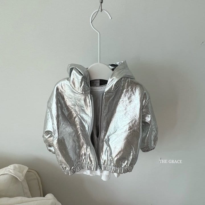 The Grace - Korean Children Fashion - #kidsshorts - Shiny Hoody Jacket - 6