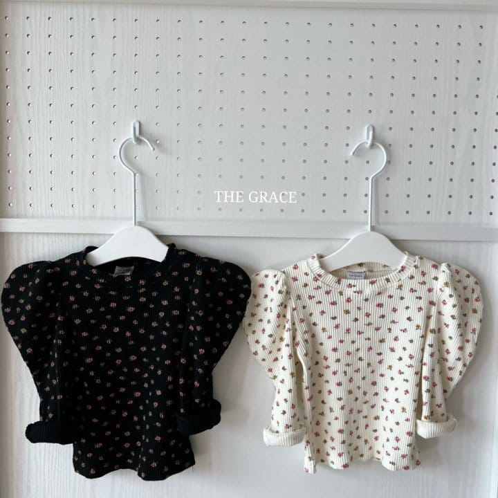 The Grace - Korean Children Fashion - #todddlerfashion - Flower Puff Tee