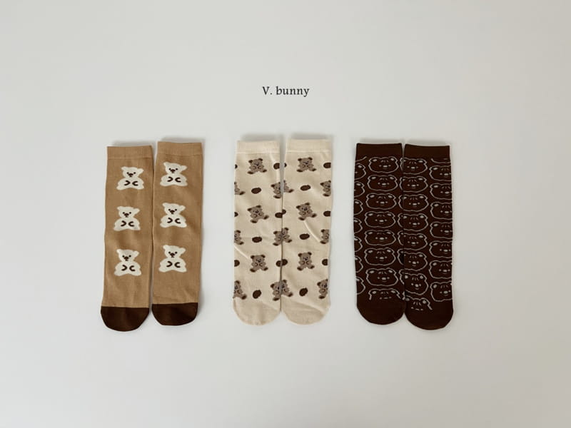 V Bunny - Korean Children Fashion - #Kfashion4kids - Cookie Socks Set - 8