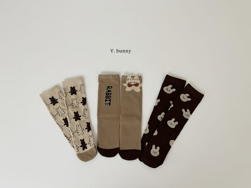 V Bunny - Korean Children Fashion - #childofig - Shadow Socks Set - 10