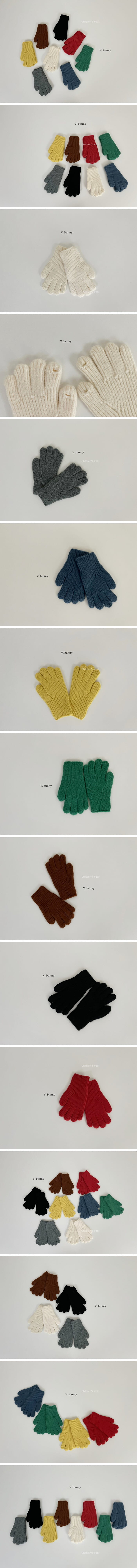 V Bunny - Korean Children Fashion - #childrensboutique - Finger Knit Gloves