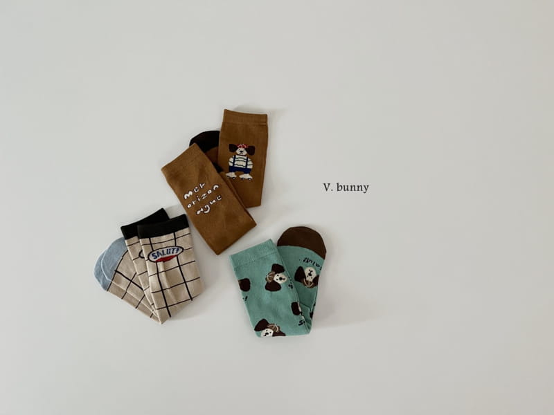 V Bunny - Korean Children Fashion - #discoveringself - Roller Socks Set - 9