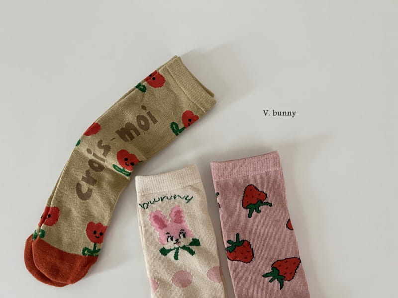 V Bunny - Korean Children Fashion - #discoveringself - Moi Socks Set