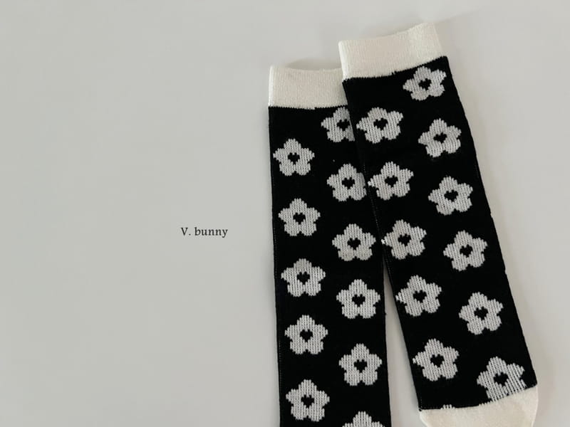 V Bunny - Korean Children Fashion - #fashionkids - Flower Socks Set - 5