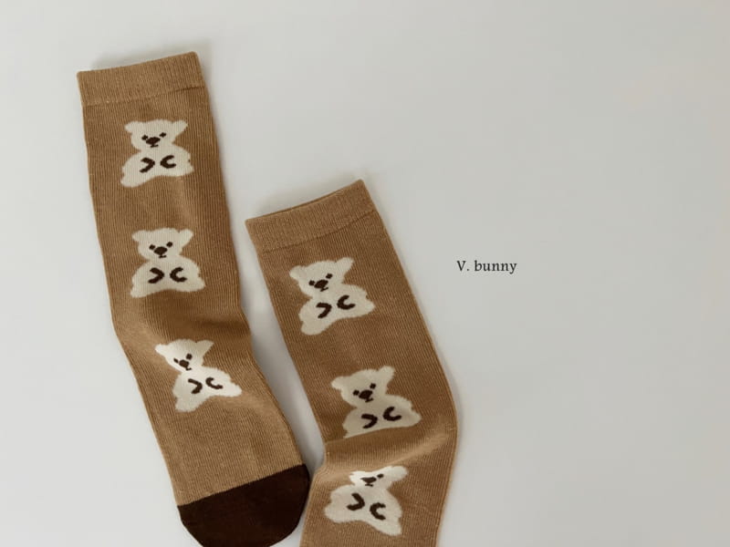 V Bunny - Korean Children Fashion - #kidsshorts - Cookie Socks Set - 5