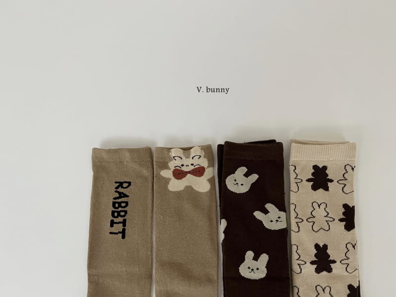 V Bunny - Korean Children Fashion - #kidzfashiontrend - Shadow Socks Set