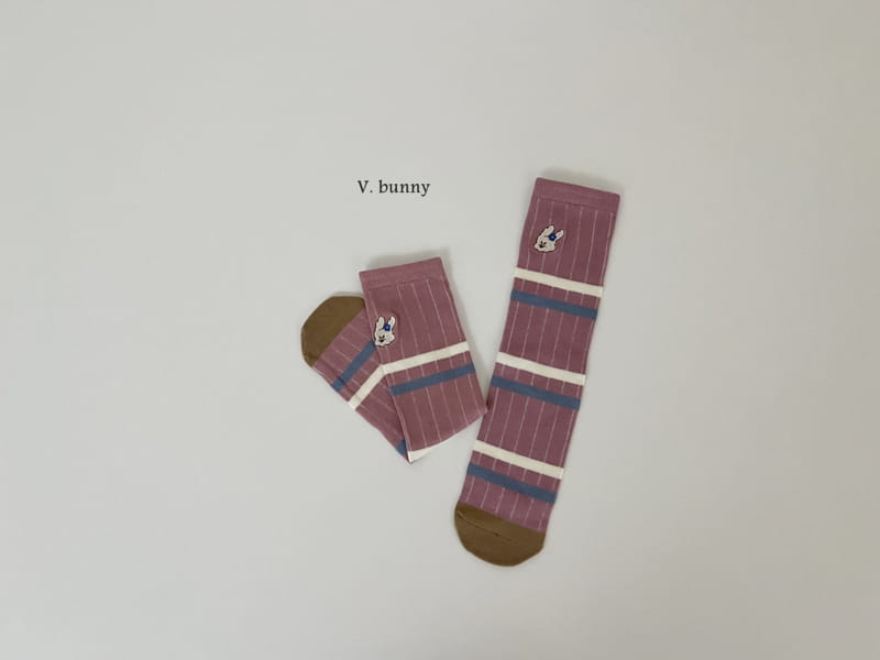 V Bunny - Korean Children Fashion - #Kfashion4kids - Beads Socks Set - 4