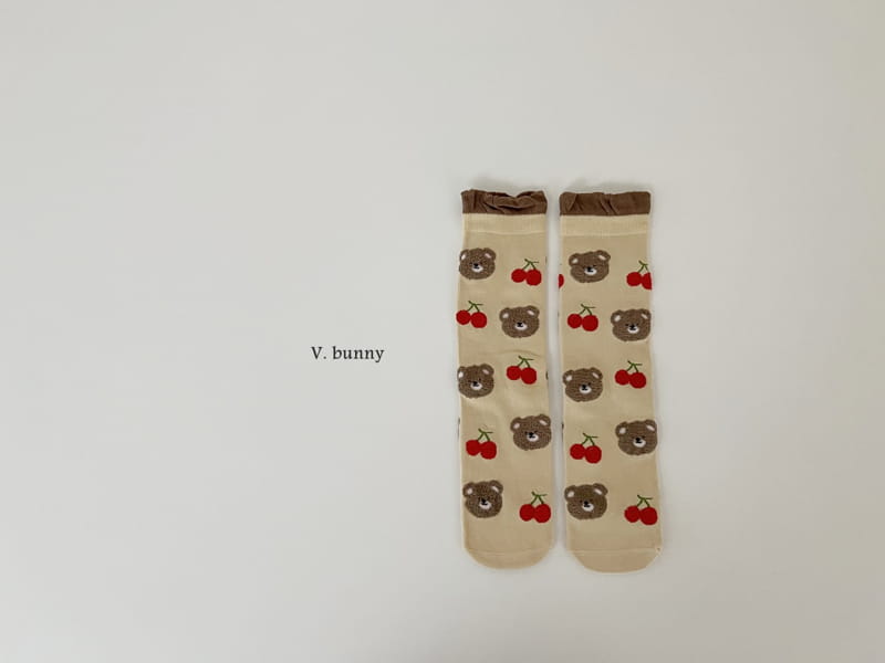 V Bunny - Korean Children Fashion - #magicofchildhood - Cherry Socks Set