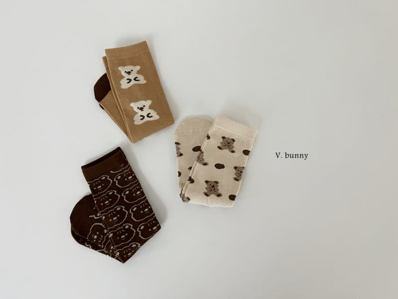 V Bunny - Korean Children Fashion - #magicofchildhood - Cookie Socks Set - 10