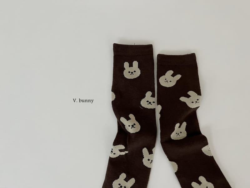 V Bunny - Korean Children Fashion - #minifashionista - Shadow Socks Set - 5