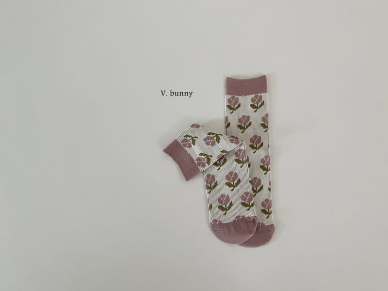 V Bunny - Korean Children Fashion - #prettylittlegirls - Diamond Socks Set - 5