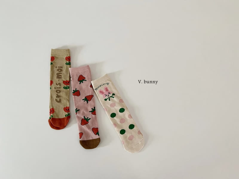 V Bunny - Korean Children Fashion - #prettylittlegirls - Moi Socks Set - 10