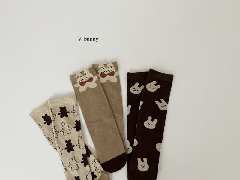 V Bunny - Korean Children Fashion - #stylishchildhood - Shadow Socks Set - 9