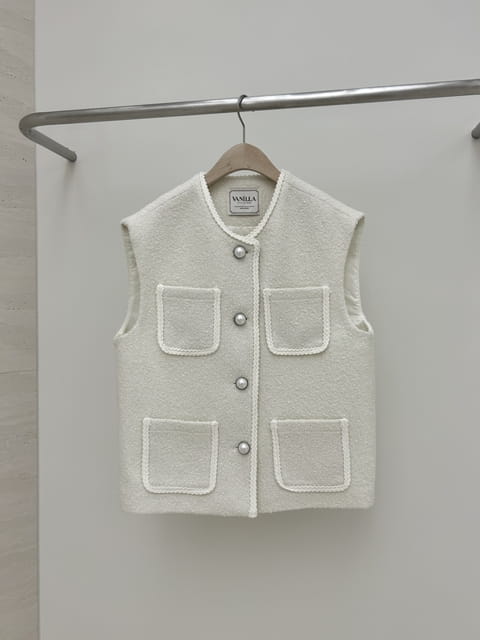 Vanilla - Korean Women Fashion - #momslook - Boxy Pocket Vest