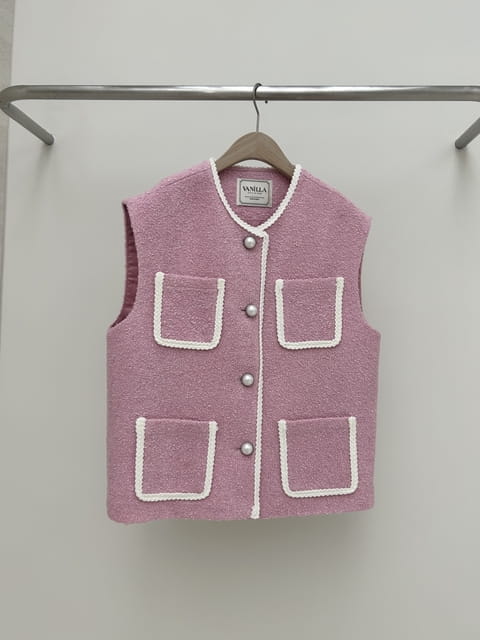 Vanilla - Korean Women Fashion - #womensfashion - Boxy Pocket Vest - 2