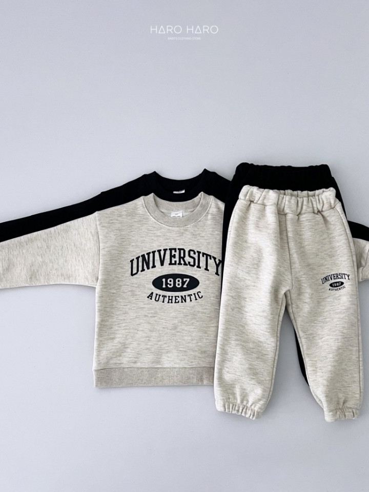 University Top Bottom Set Fleece