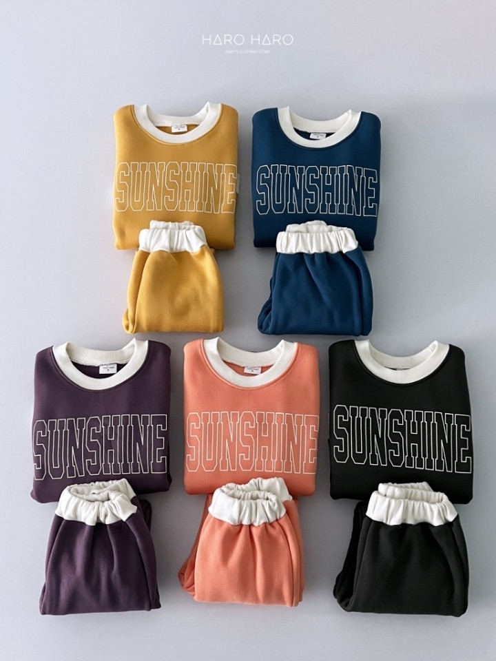 Sunshine Top Bottom Set Fleece