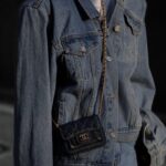 maxi padded shoulder oversized denim jacket