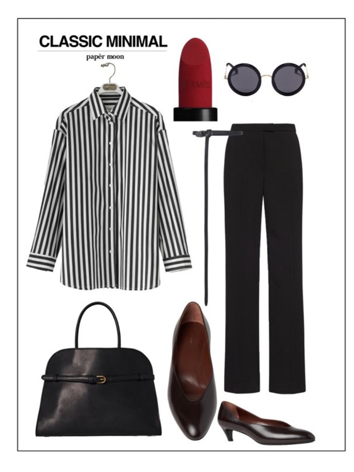 striped pattern oversized button down shirt