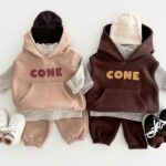 Corn Three Hoody Vest Muffler Pants Set