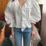 Eyelet Frill Shirt