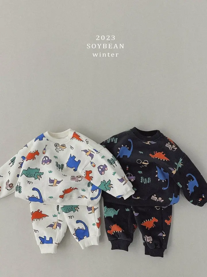 Fleece Dino Top Bottom Set