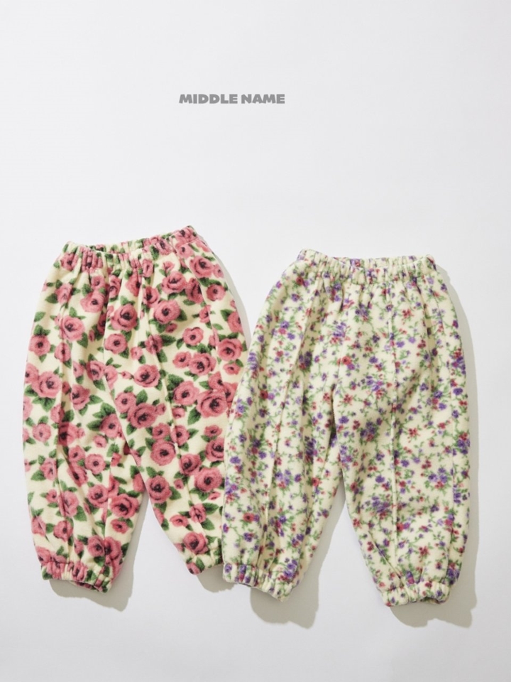 Flower Pintuck Pants