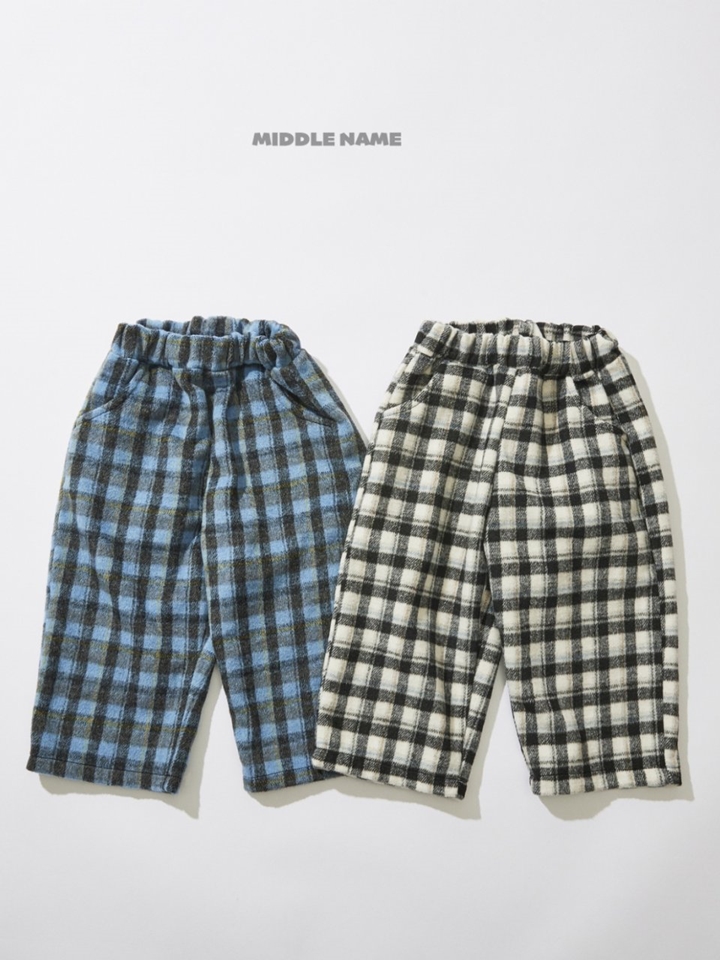 Fleece Check Pants