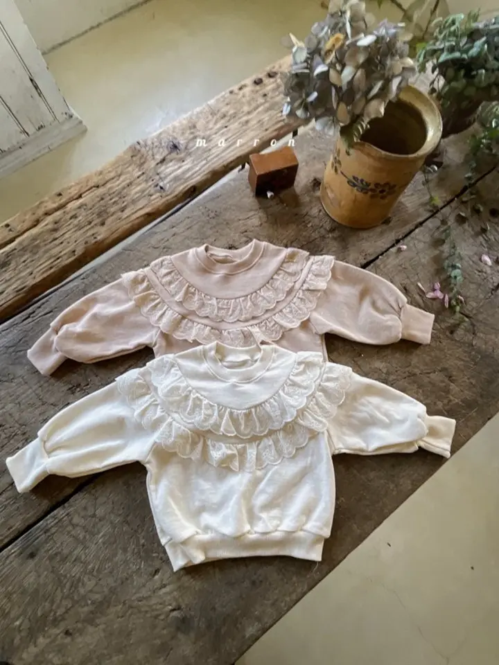 Lace Frill Sweatshirt