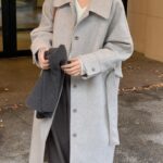 Wool Herringbone Coat