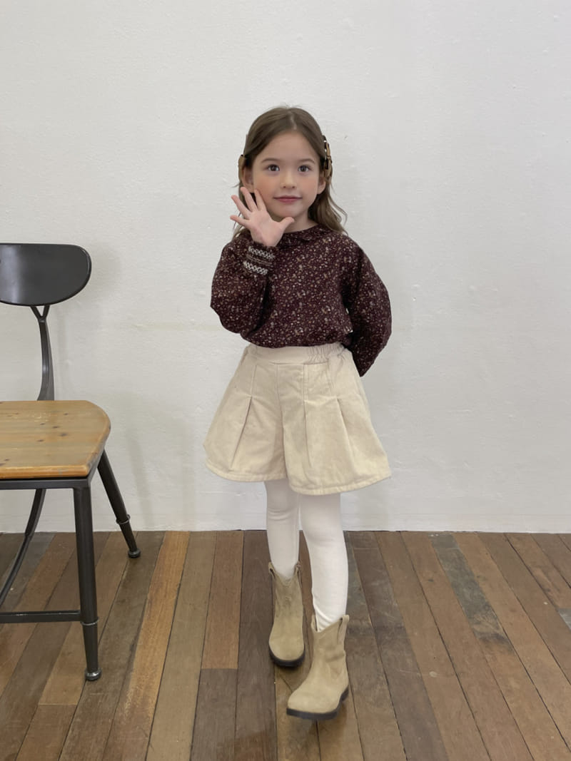 A-Market - Korean Children Fashion - #stylishchildhood - Fleece Corduroy Skirt Pants - 4