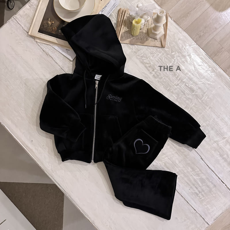 A-Market - Korean Children Fashion - #childofig - Velvet Hoody Zip-up - 11