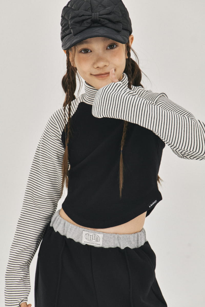 A-Market - Korean Children Fashion - #childofig - New Jeans Turtleneck Tee - 10