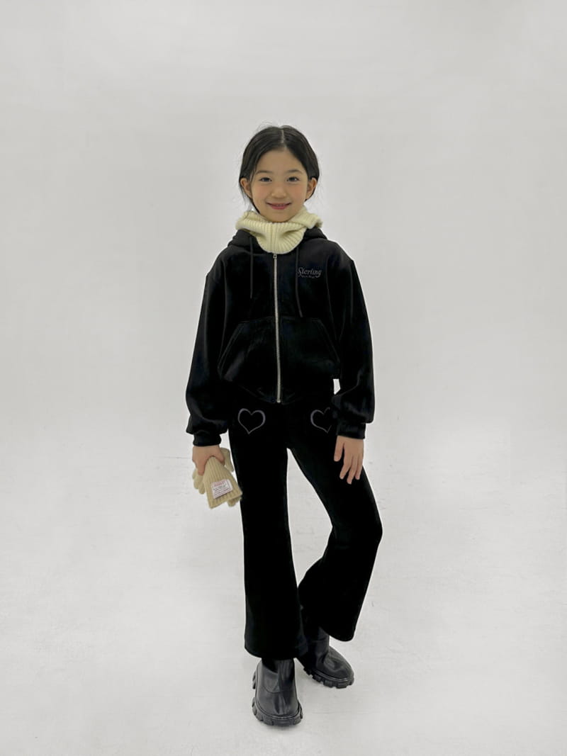 A-Market - Korean Children Fashion - #discoveringself - Heart Velvet Pants - 4