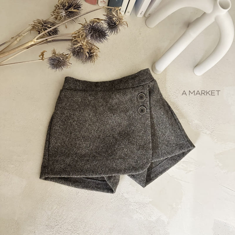 A-Market - Korean Children Fashion - #minifashionista - Button Skirt Pants