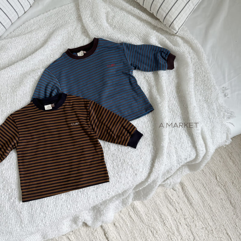 A-Market - Korean Children Fashion - #magicofchildhood - Com Dat Stripes Tee - 4