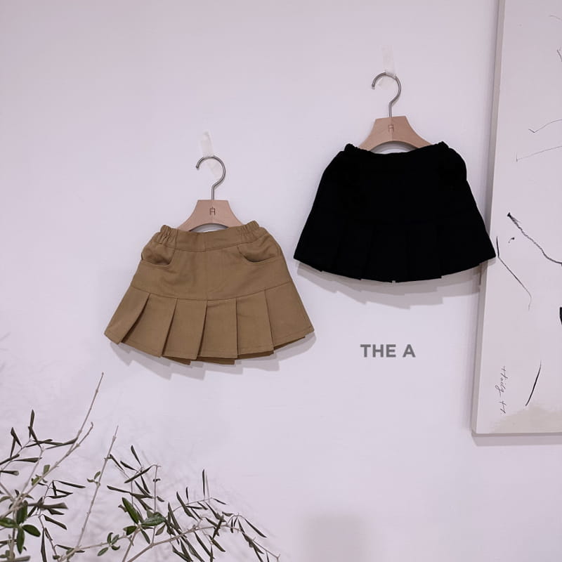 A-Market - Korean Children Fashion - #minifashionista - Twill Peach Wrinkle Skirt - 5