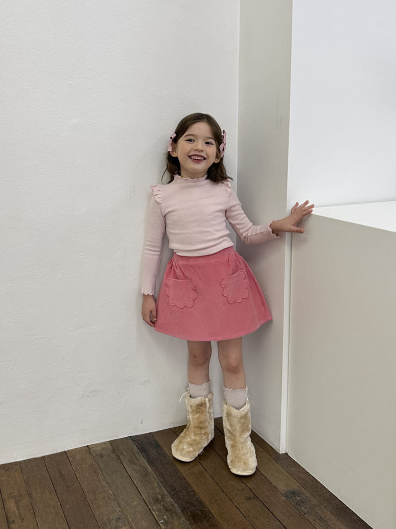 A-Market - Korean Children Fashion - #toddlerclothing - Lomi Rib Skirt - 5