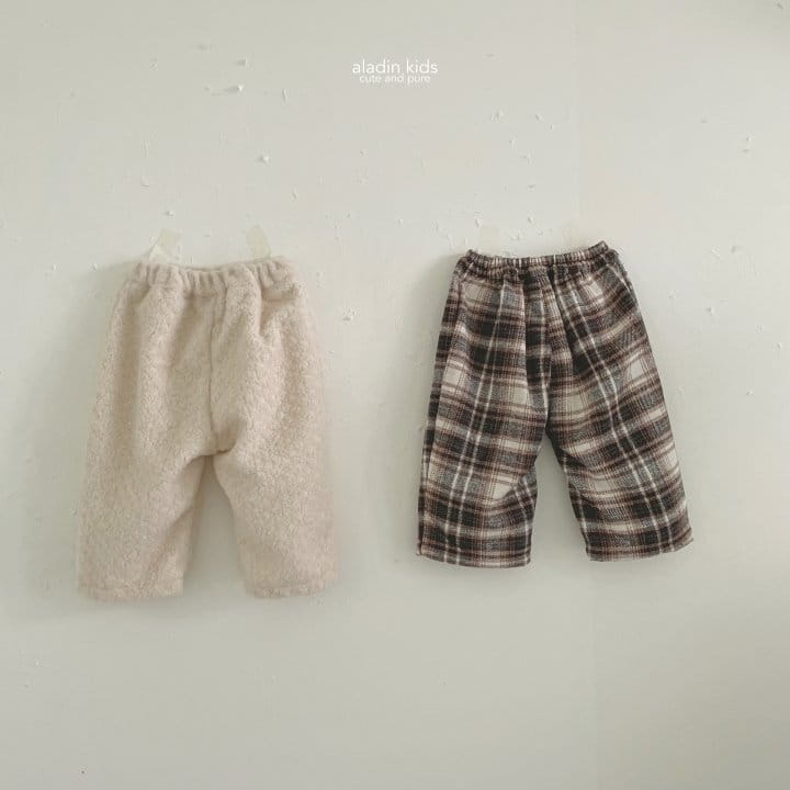 Aladin - Korean Children Fashion - #designkidswear - Mongle Check Wrinkle Pants