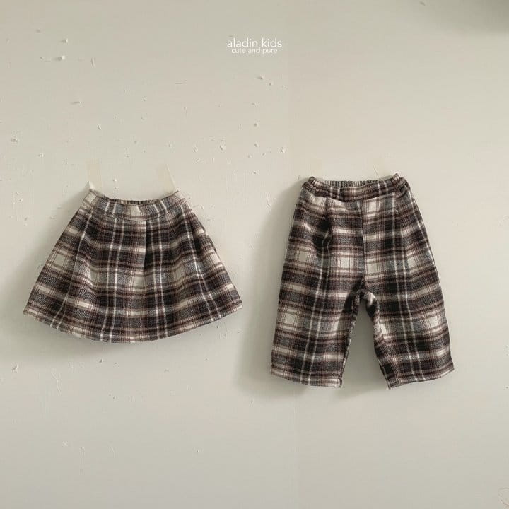 Aladin - Korean Children Fashion - #fashionkids - Mongle Check Wrinkle Pants - 4