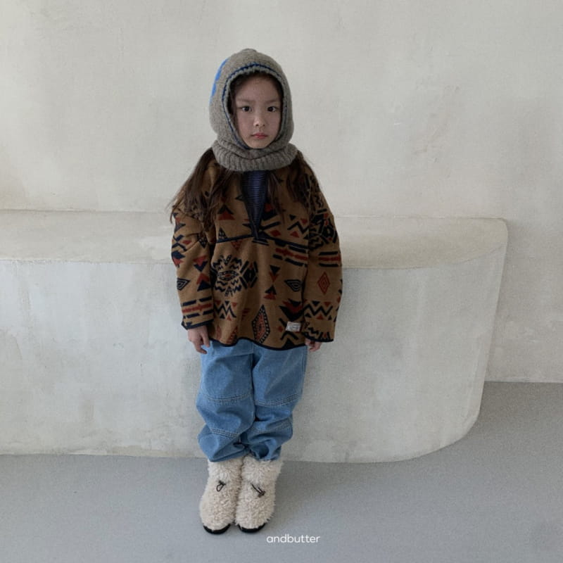 Andbutter - Korean Children Fashion - #childofig - Anca Turtleneck Zip-up - 4