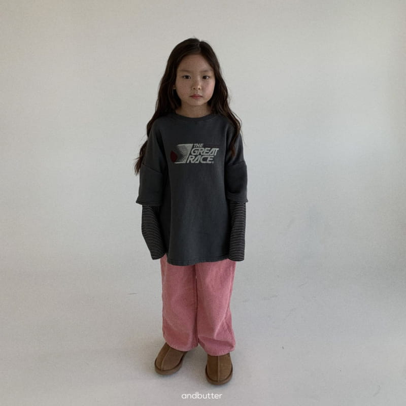 Andbutter - Korean Children Fashion - #childrensboutique - Layered Sweatshirt - 11