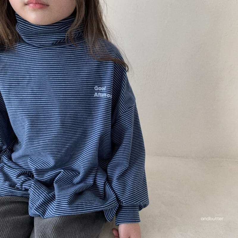 Andbutter - Korean Children Fashion - #fashionkids - Cozy ST Turtleneck Tee - 2