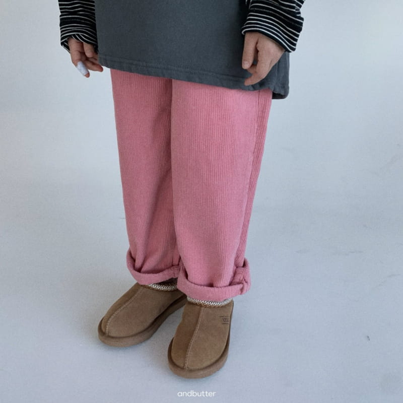 Andbutter - Korean Children Fashion - #kidzfashiontrend - Warm Rib Pants - 8